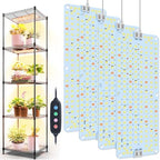 4-Pack Panel Grow Lights for Seed Starting,Veg, Bonsai,Seedling by GroCruiser