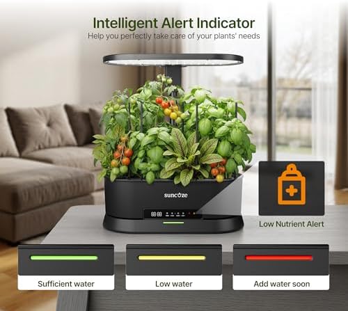SUNCOZE Hydroponics Growing System, Smart Panel, 5L Removable Tank, 36W LED - Image 4