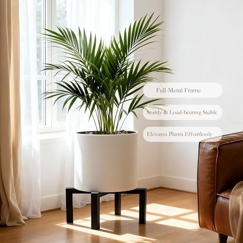 3 Pcs Metal Plant Stand Outdoor Indoor, Heavy Duty Pot Holder Risers - Image 2