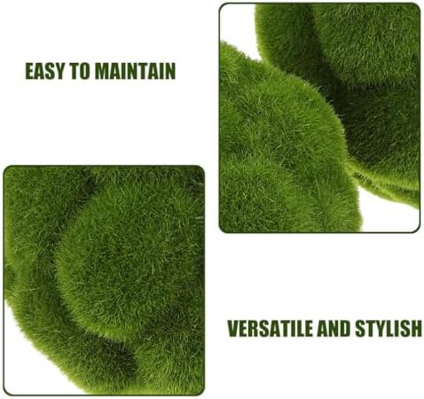 Cabilock 6 Pack Faux Moss Balls Decorative for Bowls, Artificial Green Topiary Orbs in 3 Sizes 2.3, 4.7 and 5.9 Inches, Bowl Fillers for Home Table Centerpieces, Wedding and Garden Decor - Image 5