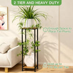 2-Pack Plant Stand Indoor, 41'' Extra Tall Wood Plant Stands Heavy Duty - Image 3