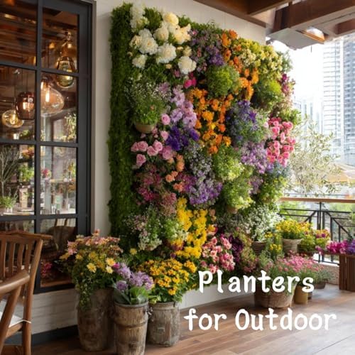 36 Pockets Living Wall Planter Indoor, Self Watering Wall Hanging Planters for Outdoor Plants Stackable, Cascading Vertical Planter Garden (36 planters White) - Image 5