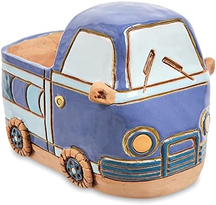 STP GOODS Ceramic Pot with Drainage Hole and Saucer, Plant Pots, Modern Decorative Planters for House Plants Indoor Flowers Plants, Cute Flower Pot - Gifts (Blue) - Image 3