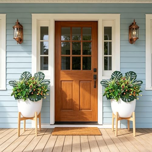 GTIDEA 20 Pcs Artificial Plants Outdoor UV Resistant Faux Greenery Stems - Image 4