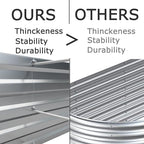 Foxlang 12x4x1ft(2 Pack) Galvanized Raised Garden Bed,Outdoor Planter Box Metal Patio Kit Planting Bed for Vegetables Flowers Herb,Silver - Image 4