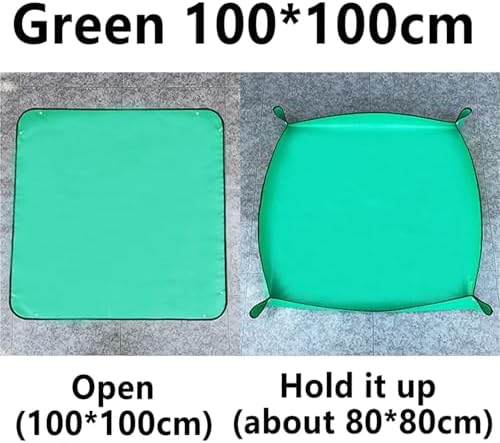 2 PCS Flower Pots Planting Mat Waterproof Transplanting Mats Foldable PE Plant Repotting Gardening for Patio - Image 7