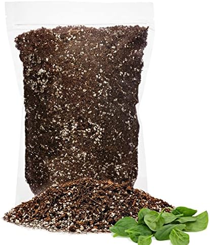 GARDENERA Premium Organic Potting Soil for Spinach - (1 Quart Bag) by Gardenera