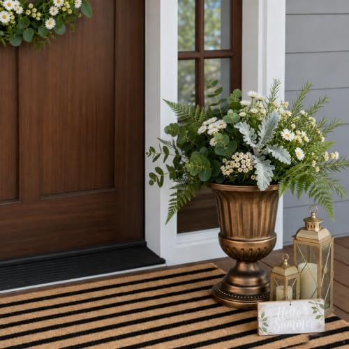 Antique Vases Urn Planters, Vintage Metal Flower Pots for Outdoor Plants - Image 2