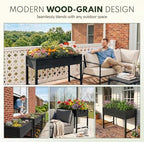 PASAMIC Raised Garden Bed with Legs, 48" HIPS Sturdy Elevated Planter Box - Image 6