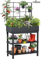 Metal Raised Garden Bed with Trellis & Legs - Image 6