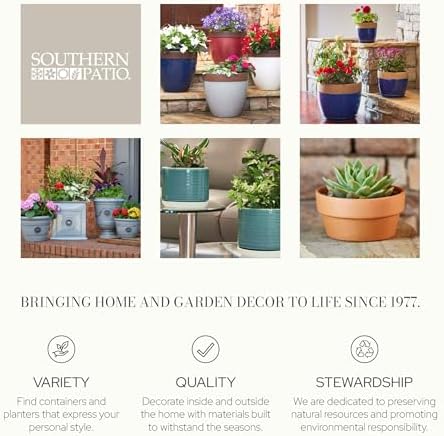 Southern Patio Winston Resin Urn Planter, Weathered Black, 21 in, 2-Pack - Image 5