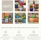 Southern Patio Winston Resin Urn Planter, Weathered Black, 21 in, 2-Pack - Image 5