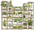 GENTINGBRO 22 Tiers Plant Shelf for Plants Large Indoor Plant Stand Plant Rack Extra Large Wood Plant Stands for Hanging Plant Holder for Patio Balcony Garden by Gentingbro