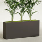 Greenline Alice Tall Rectangular Fiberglass Planter, Outdoor Planter Box - Image 2