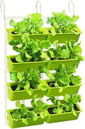 8 Pockets Garden Vertical Planter, 4 Tier Wall Mounted Hanging Planter Flower Garden Care Set For Flowers, Vegetables Or Herb Garden Indoor Outdoor Hanger Wall Hanging Home Decor (Tender Green) by Cbhfmljd