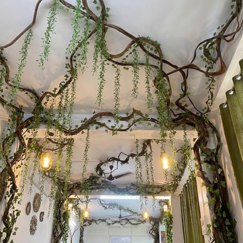 68.9ft Hanging Vines with 19.69ft Branches, Jungle Party Decorations - Image 3