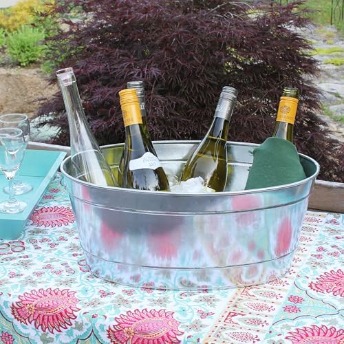 Small Oval Galvanized Tub - Image 6