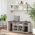 DINZI LVJ Long Wall Shelves, 47.3Inch Wooden Floating Shelves with Brackets - Image 4
