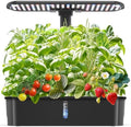 Hydroponics Growing System Kits,Smart Indoor Herb Garden with 24W LED Grow Light Planting Height Adjustablewith,12 Pods Plant Germination Kit,with Quiet Pump, Ideal Gift for All Ages by AmbGrowPlantGrow