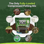 WONDER SOIL | Organic Potting Soil | 12 QUARTS of Ready to Plant Coco Coir Fully Loaded with Nutrients | 3 LBS Bag Expands to 12 Quarts of Indoor Outdoor Soil | Incl Worm Castings, Perlite - Image 2
