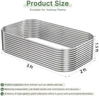 2 Pack Tall Galvanized Raised Garden Bed Outdoor, Metal Garden Bed for Vegetables, Above Ground Garden Box for Flower, Steel Raised Beds for Gardening - 3x2ft - Image 3