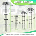 Quibbay 65 Inch Mushroom Top Garden Trellis for Climbing Plants, 1 Pack - Image 2