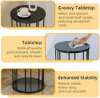 Plant Stand Indoor,small plant stool,Flower Pot Corner stand holder,Mid Century Heavy Duty Metal Tall Home Decor,Modern Round End Table,Small Rustic Display Stand for Living Room,Bedroom(Black,21In) - Image 6