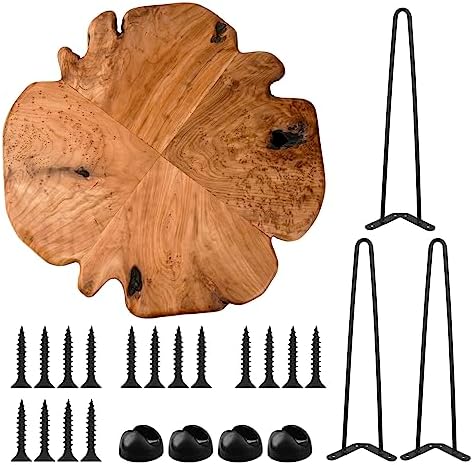 23.6 Inch Live Edge Side Table, Wood Freeform Small End Table with Waterproof, Rustic Accent Table Unique for Living Room, Bedroom, Home - Image 7