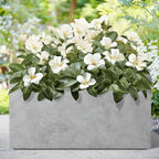 Kante Modern Rectangular Pale Gray Concrete Planter 23" L 12" H 12" W - Image 7