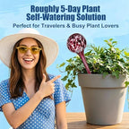 Plant Watering Globes, 6pcs Automatic Glass Watering Bulbs, Decorative Garden Watering Glass drip Ball with 6 Tags - Image 7