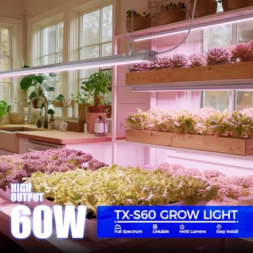 Barrina TX-S60 4FT Grow Light for Indoor Plant, 60W, Full Spectrum, Purple - Image 2