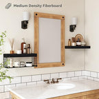 QEEIG Bathroom Shelves Over Toilet Wall Mounted (Black, Set of 2, 15.7") - Image 5