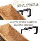 2-Pack 32IN Window Box Railing Hanging Planter Coco Liner Basket - Image 3