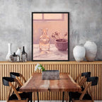 Still Life Vase and Dried Flowers Wall Art, Black Framed Print - Image 7