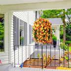 IINQCMY Artificial Flowers Fall Hanging Baskets Outdoors UV Resistant - Image 2