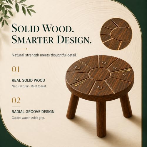 6-Pack Wood Plant Stand, Carbonized for 6-12" Pots Indoor Outdoor - Image 7