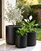 homenote 13.2/10.5/8.5 Inch Large Plastic Flower Pots with Drainage (3 Pcs) - Image 5