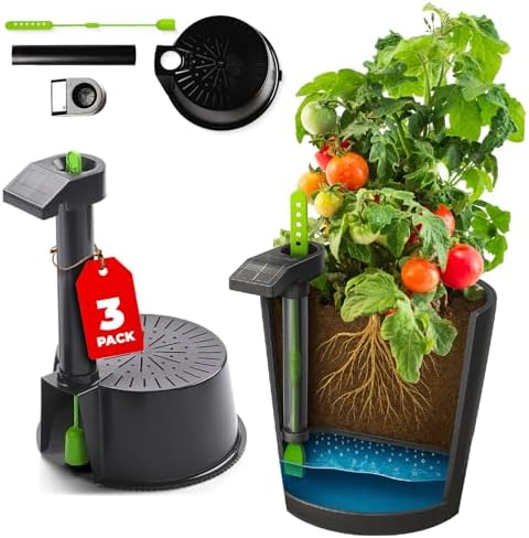 Self Watering Planter Insert w/LifeTested Technology, Water Reservoir & Level Indicator - Turn Any 5-Gal Bucket into a DIY, Portable Automatic Container Indoor-Outdoor Garden, 3-Pack by grotechgardenproducts