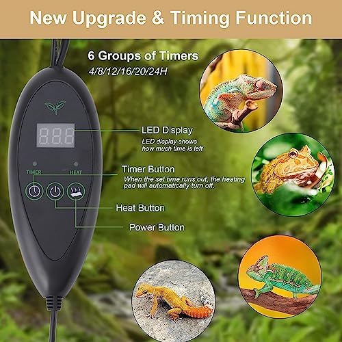 Seedling Heat Mat with Thermostat Controller, 20x10in - Plant Heating Pad for Seed Starting, Efficient Seedling Heat Pad(us Plug) - Image 4