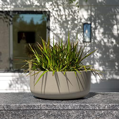 Veradek Mason Series Kona Bowl Planter - Outdoor Tabletop Planter - Image 4