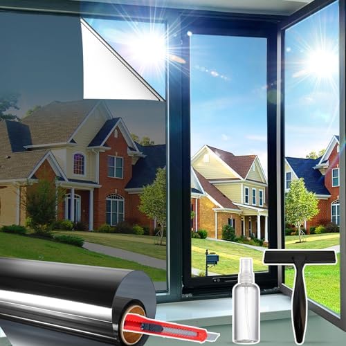 Window Privacy Film One Way Window Tint for Home & Office, 29.5" * 157.4 " by Unknown