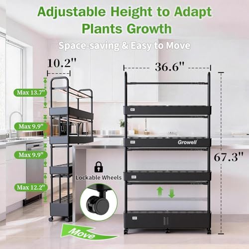 Growell 120 Pods Large Hydroponics Growing System Kit, Indoor Hreb Garden - Image 3