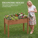 DUMOS 48x24x30 Inch Raised Garden Bed, Elevated Wood Planter Box with Legs - Image 4
