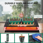 4-Pack Seed Starter Tray with Grow Light and Heat Mat, 48 Cells Seed Starter Kit with Adjustable Humidity Dome and Base, Germination Kit for Seed Growing Plant Propagation - Image 4