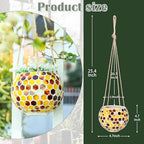 Hanging Ceramic Planter Cute Bee Plant Pots - Image 3