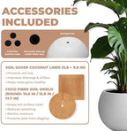 Marlo Fiberstone Round Planter, Smooth Matte Finishes (S, White) - Image 5