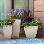 Southern Patio 15.5-Inch Newland Square Planter, UV Protected Resin, White - Image 2