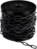 50 Ft 1/8" Black Chain for Hanging Metal Chains Fixture Decorative Chain by SelNatural