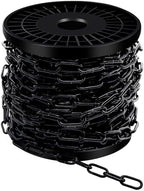 50 Ft 1/8" Black Chain for Hanging Metal Chains Fixture Decorative Chain by SelNatural