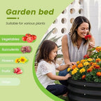 AHEONLAR 3 Pack 2x2x1 ft Round Galvanized Raised Garden Bed Kit Round Metal Flower Box Large Planter Raised Beds Outdoor Garden for Planting,Fruit,Herb Black - Image 6